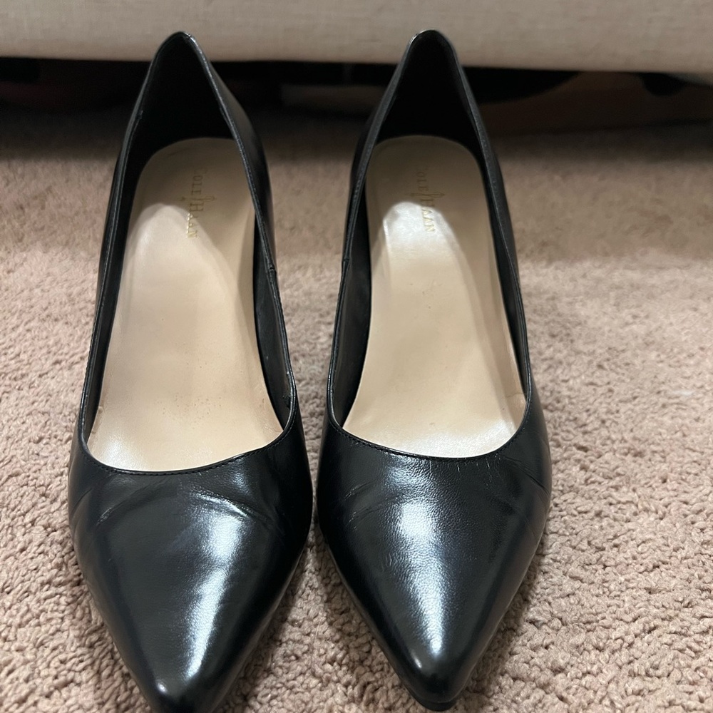 Cole Haan Black Leather Heels